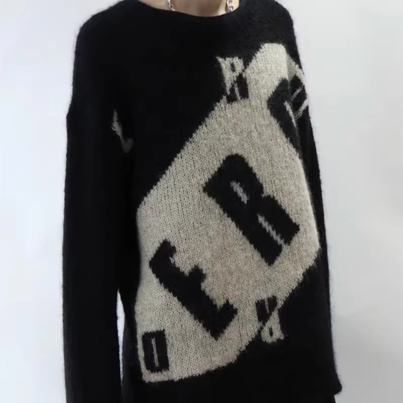 ERD Melancholy Rich Second Generation Letter LOGO EED Wool Sweater High ...